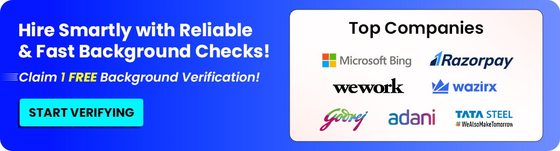 "Background Verification banner"